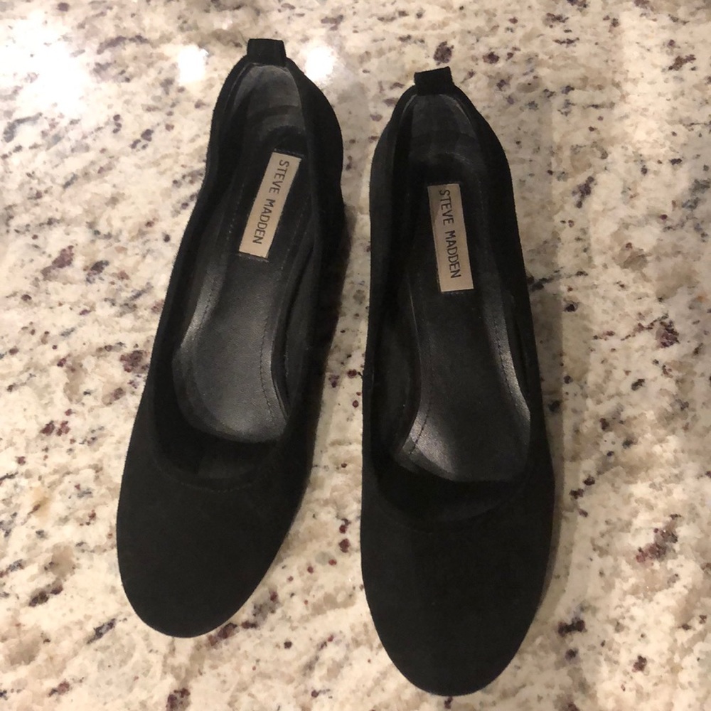 Black block heels